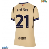 Barcelona Frenkie de Jong #21 Bortedrakt Dame 2025-26 Kortermet